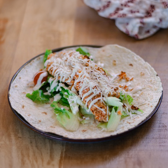 Spicy Chicken Caesar Wrap