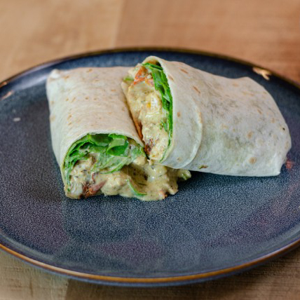 Creamy Pesto Chicken Wrap