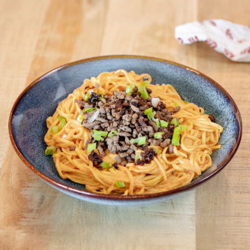Gochujang Noodles with Crispy Beef