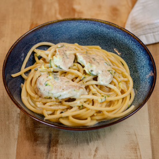 Creamy Chicken & Courgette Spaghetti