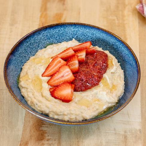 High-Protein Strawberry Porridge